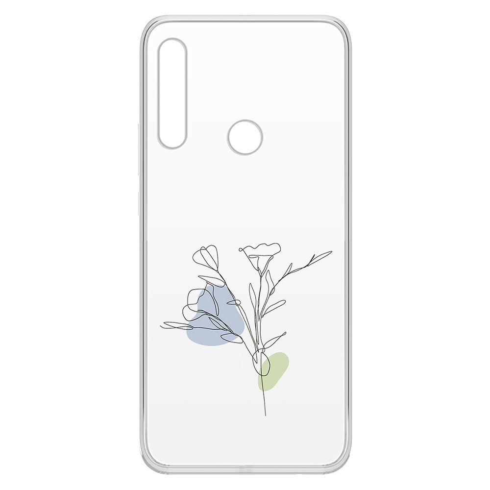 

Чехол-накладка Krutoff Clear Case Эустома для Honor 9X, Прозрачный