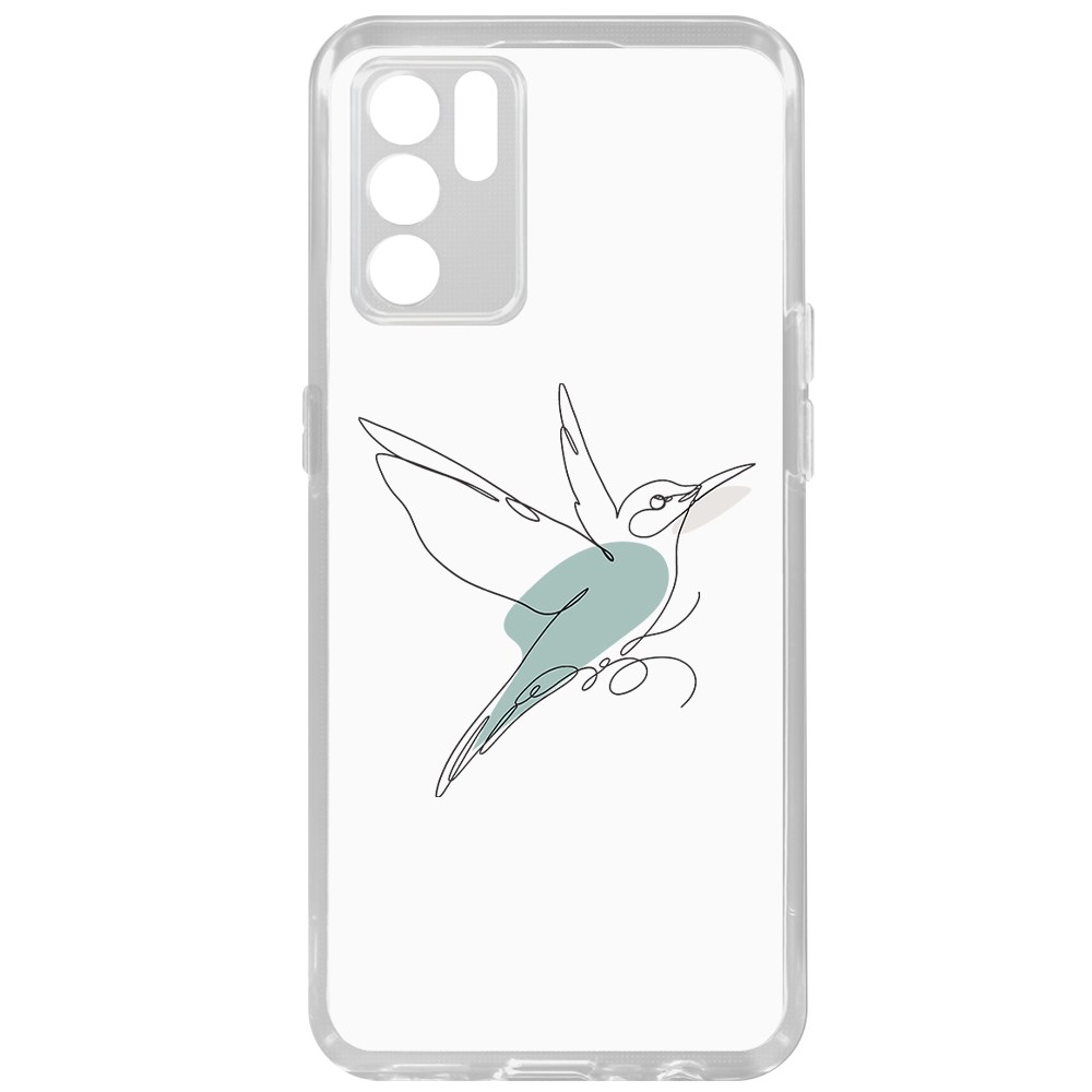 фото Чехол-накладка krutoff clear case легкость для oppo reno6