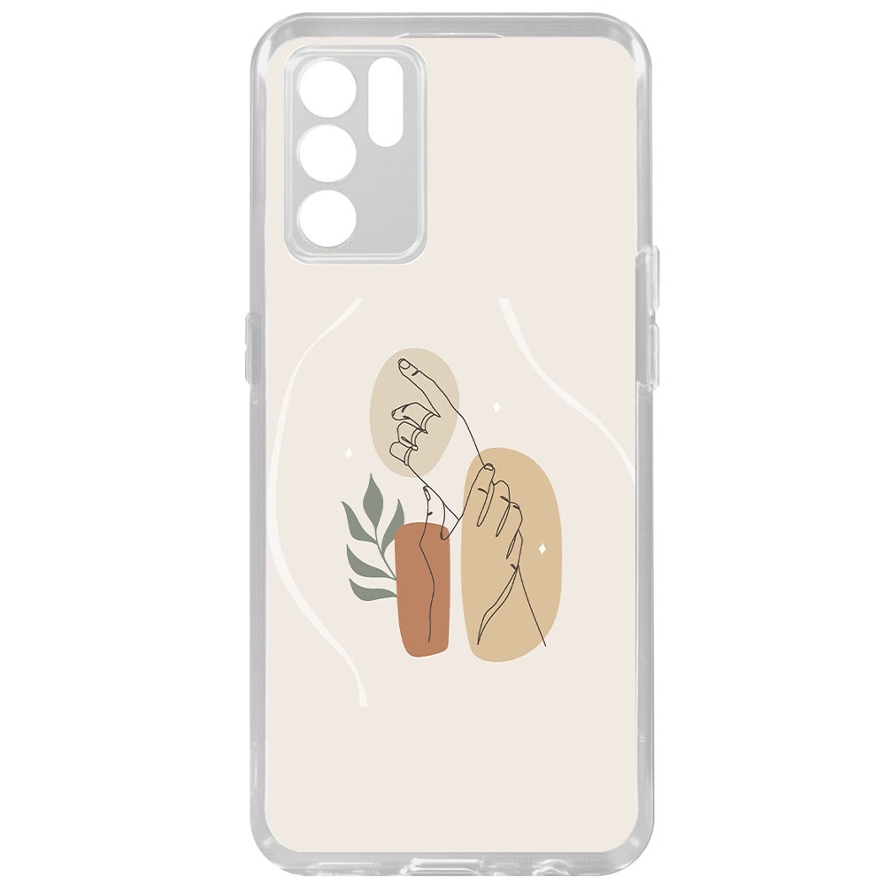 

Чехол-накладка Krutoff Clear Case Тонкость для Oppo Reno6, Прозрачный