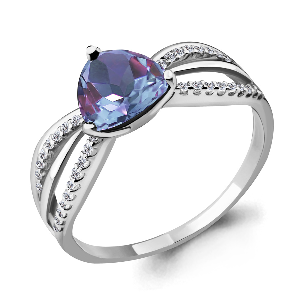 

Кольцо из серебра с алекситом р. 18,5 Aquamarine 6538325А_925_р, 6538325А_925_р