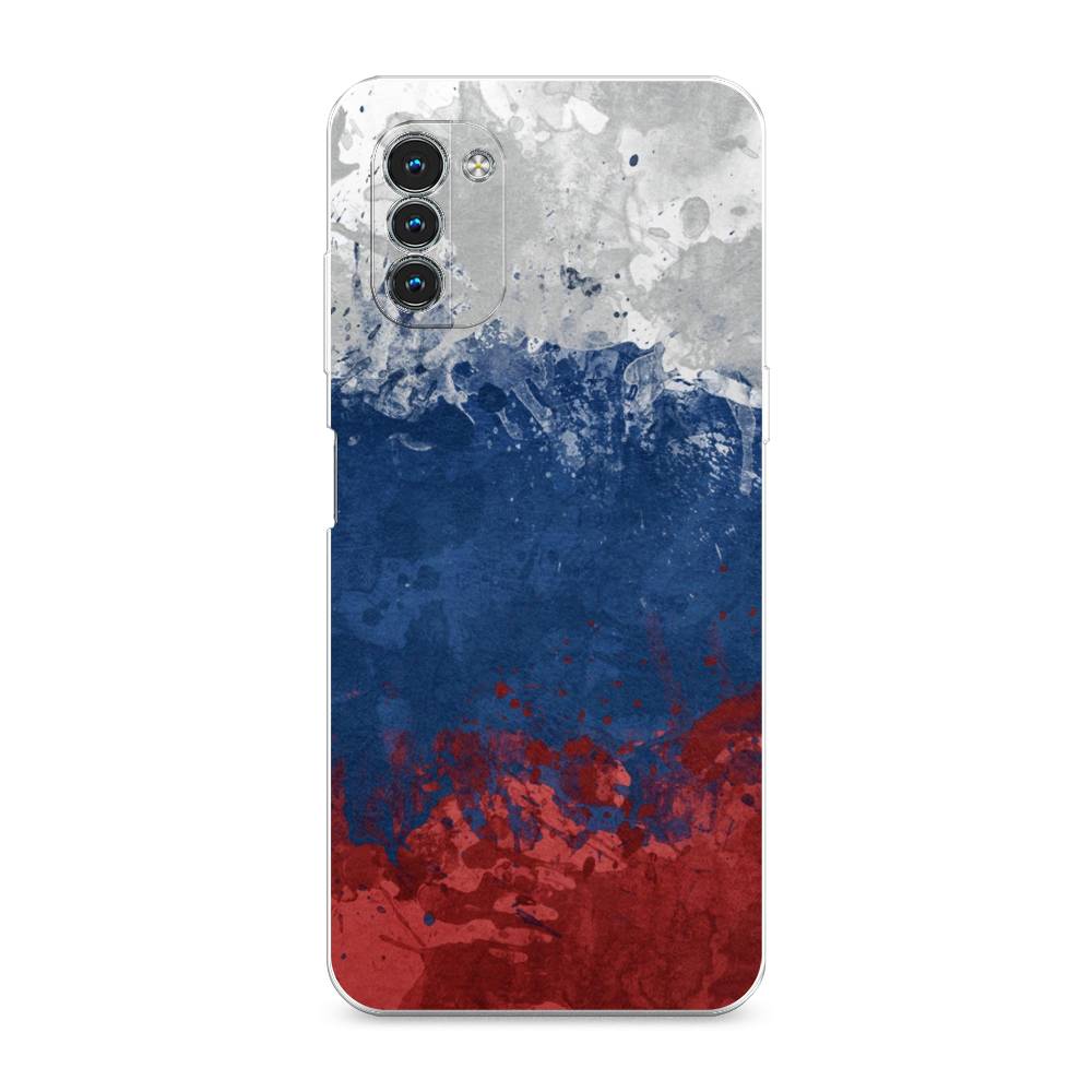 фото Силиконовый чехол "флаг россии неровный" на nokia g11 awog