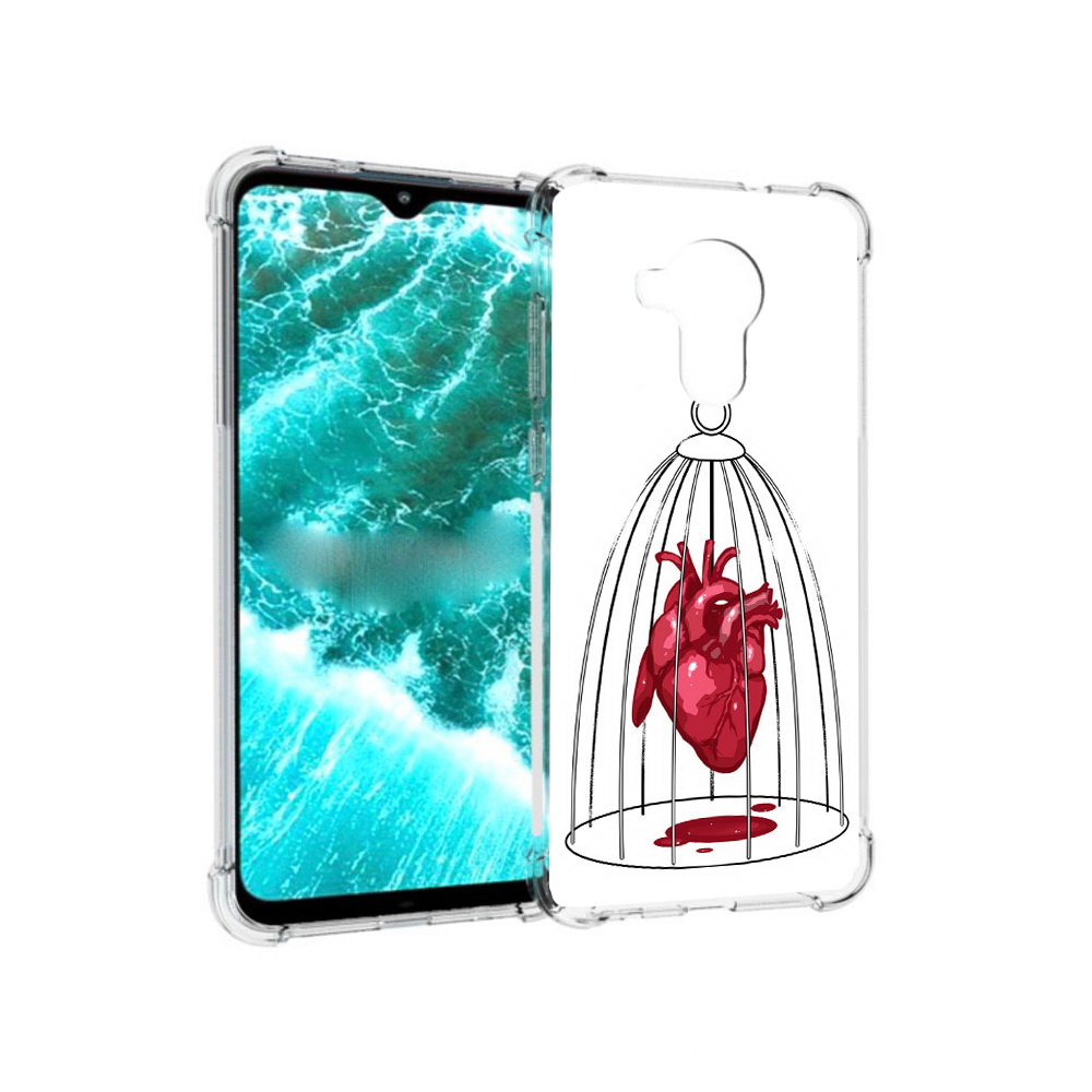 

Чехол MyPads Tocco для Nokia C30 сердце в клетке (PT227054.117.597), Прозрачный, Tocco