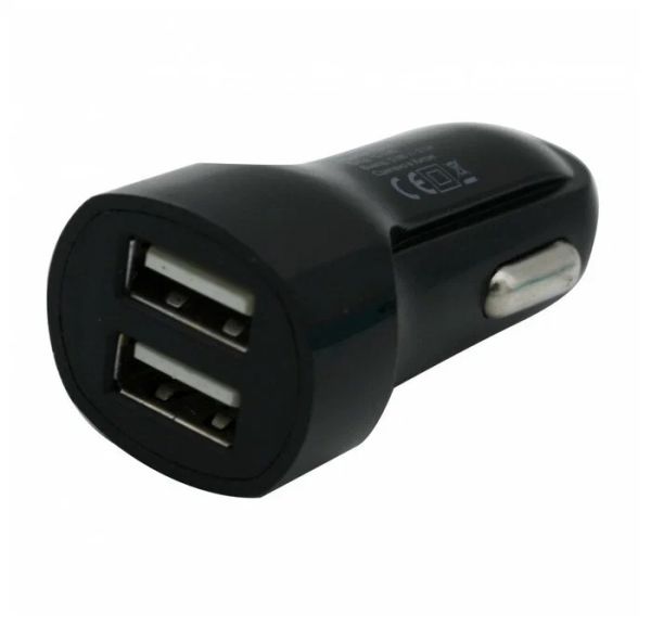 АЗУ BoraSco 2USB 2.1A + витой кабель USB - Micro USB 2M (20637) Black