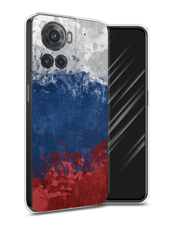 

Чехол Awog на OnePlus 10R / ВанПлас 10R "Флаг России неровный", Разноцветный, 152950-5