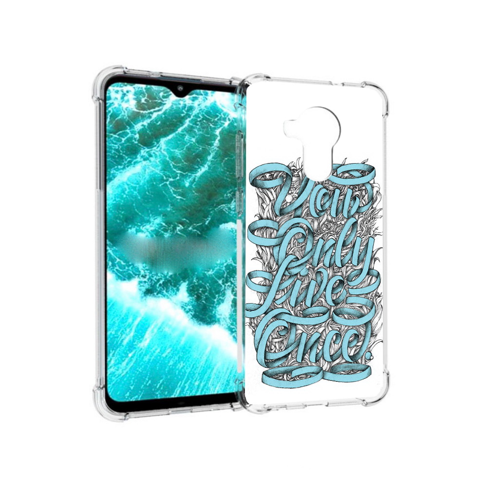 

Чехол MyPads Tocco для Nokia C30 слова из ленты абстракция (PT227054.117.607), Прозрачный, Tocco