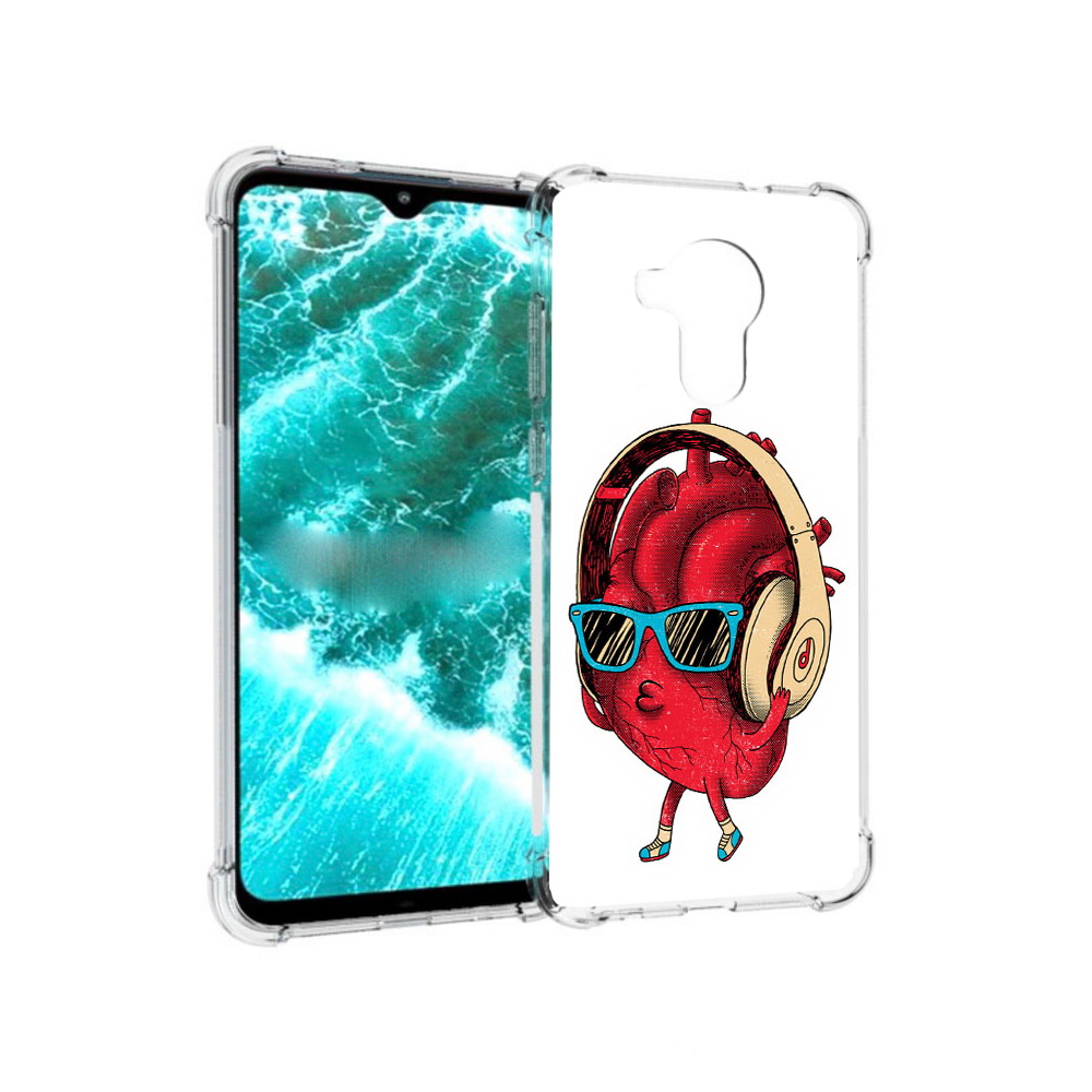 

Чехол MyPads Tocco для Nokia C30 слушай сердце (PT227054.117.609), Прозрачный, Tocco