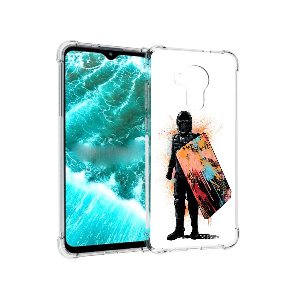 

Чехол MyPads Tocco для Nokia C30 солдат с красочным щитом (PT227054.117.614), Прозрачный, Tocco