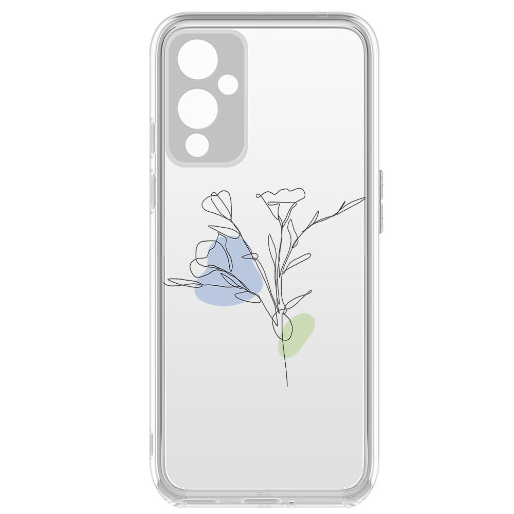 

Чехол-накладка Krutoff Clear Case Эустома для OnePlus 9, Прозрачный