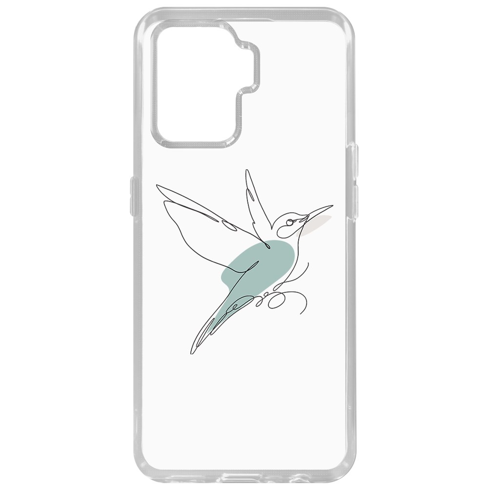 

Чехол-накладка Krutoff Clear Case Легкость для Oppo Reno5 Lite, Прозрачный