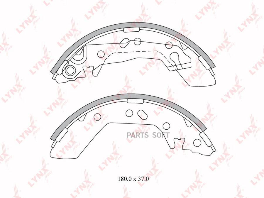 

Тормозные колодки LYNXauto задние BS6301