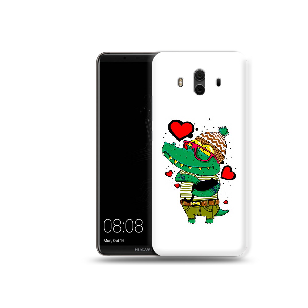 

Чехол MyPads Tocco для Huawei Mate 10 Влюбленный крокодил (PT88364.53.48), Прозрачный, Tocco