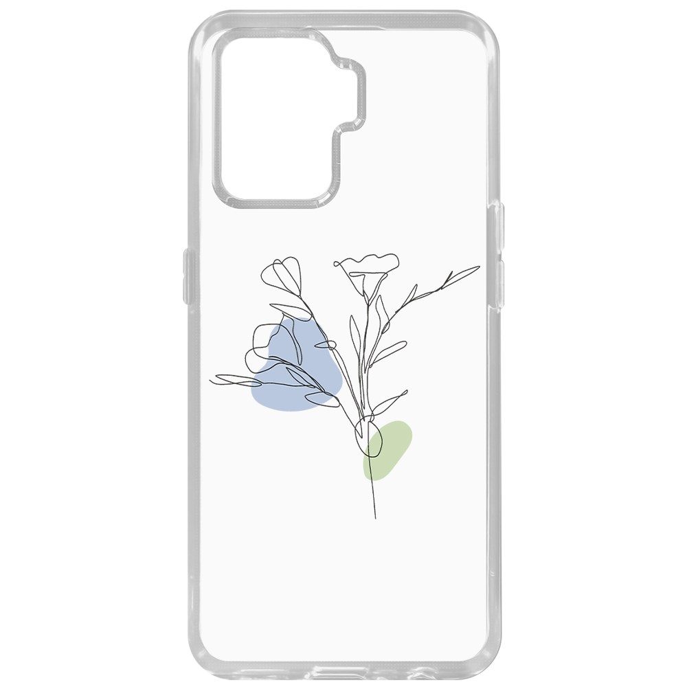 фото Чехол-накладка krutoff clear case эустома для oppo reno5 lite