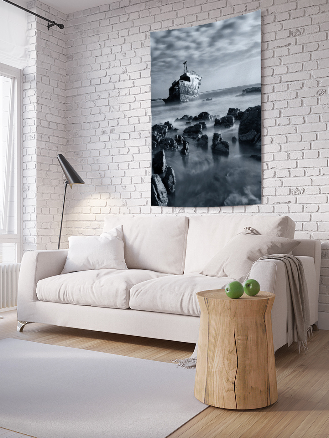 

Вертикальное фотопанно на стену JoyArty Берег в скалах 150x200 см, Берег в скалах