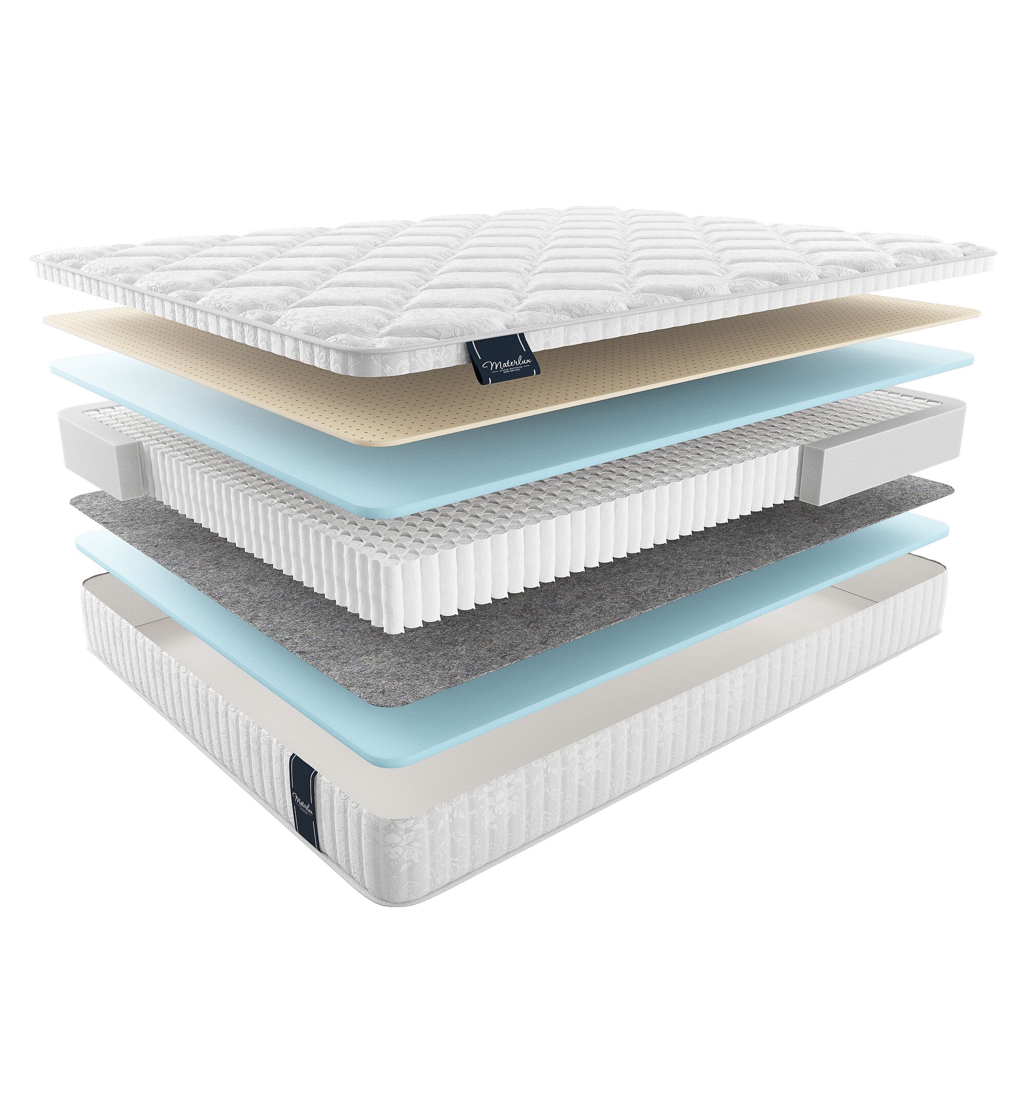 

Матрас Materlux Comfort Albris Multi 170х205, Бежевый;белый;серый;серебристый, Albris Multi