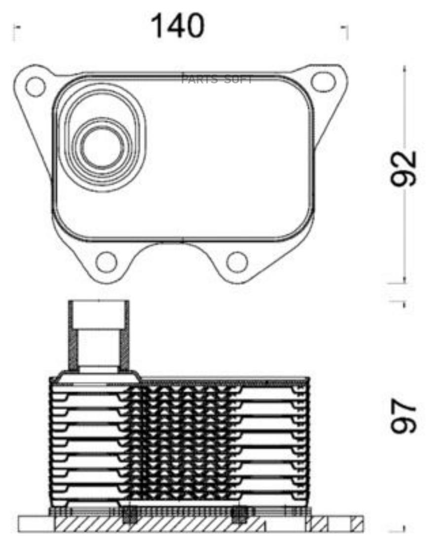 MAHLE CLC185000S Масляный радиатор