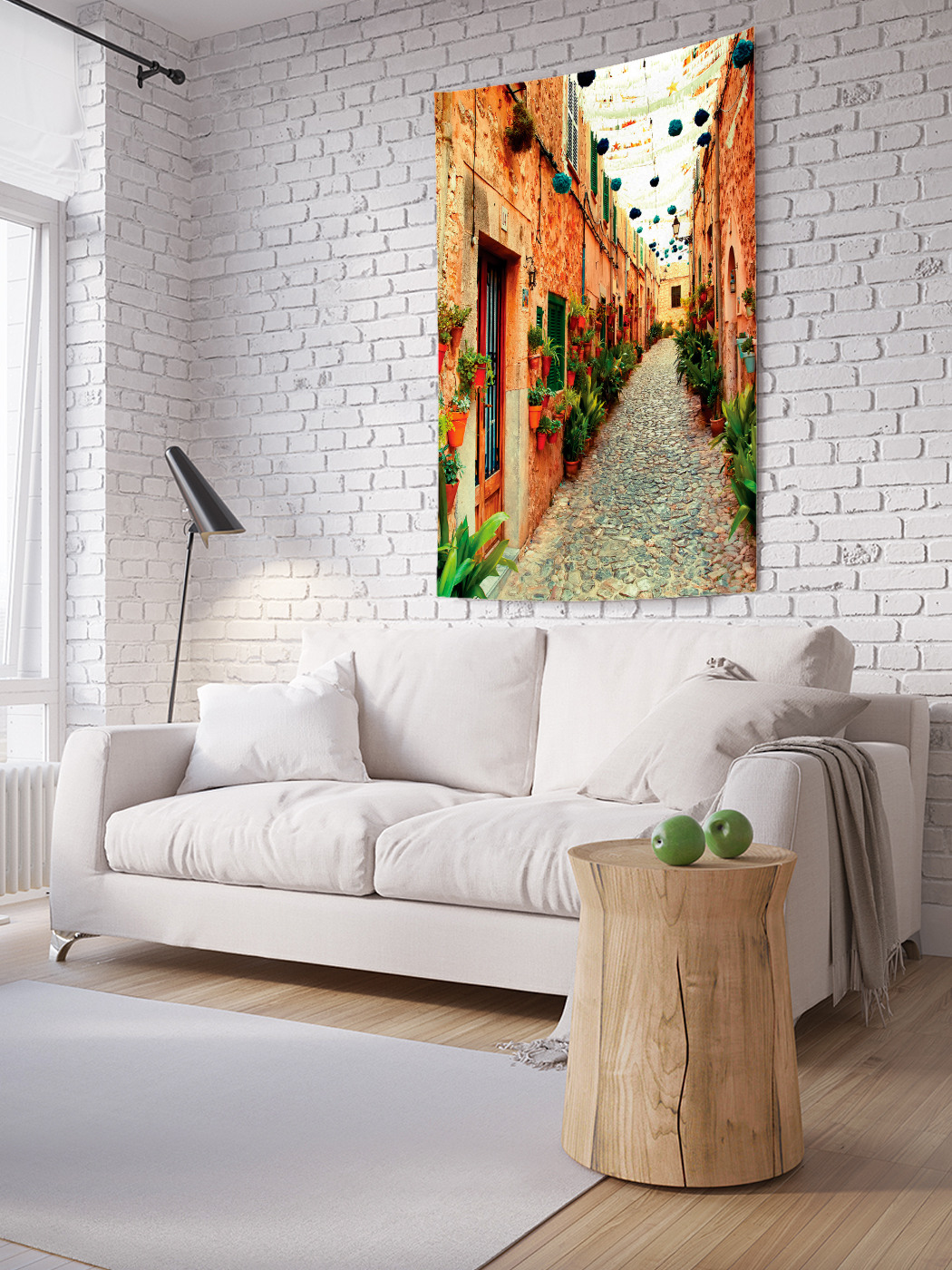 

Вертикальное фотопанно на стену JoyArty Узкая улочка 150x200 см, Узкая улочка