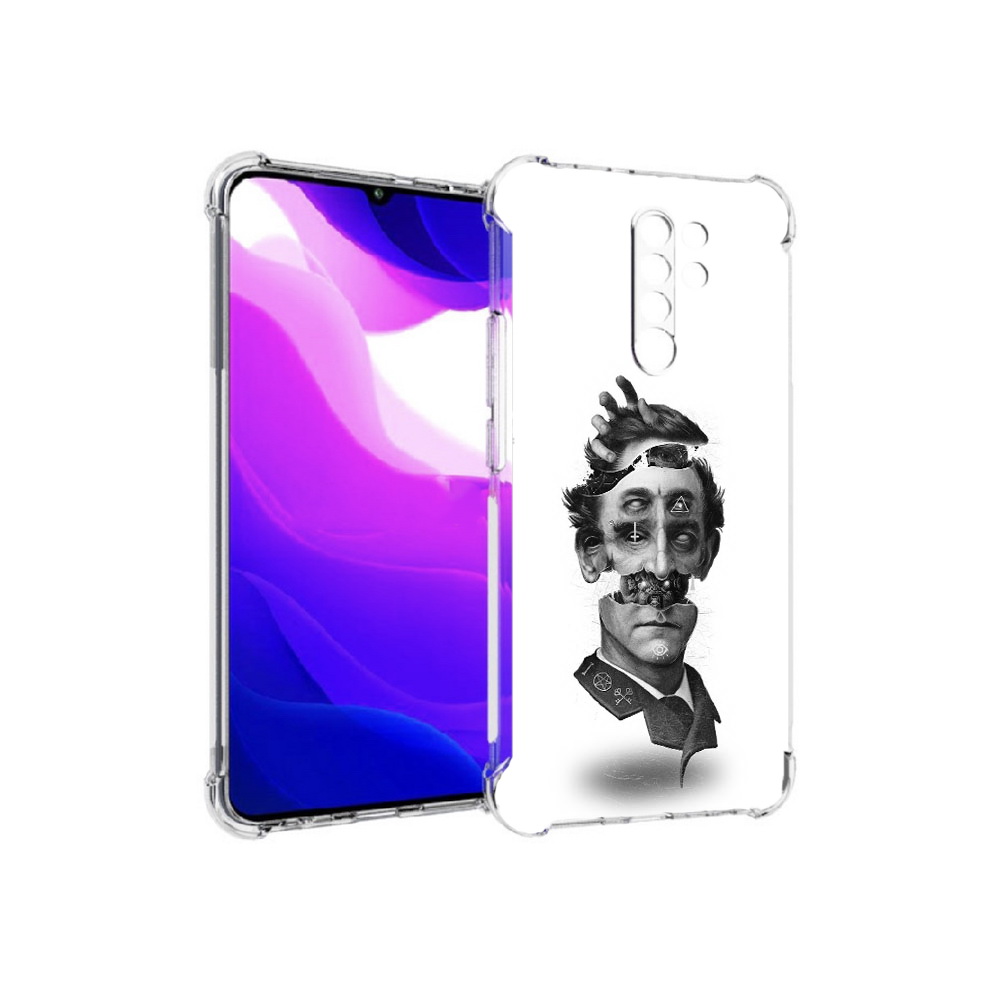 

Чехол MyPads Tocco для Xiaomi Redmi 9 страшное лицо абстракция (PT150826.259.628), Прозрачный, Tocco