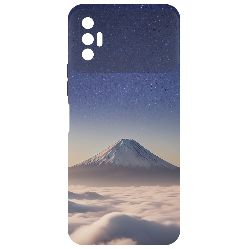 

Чехол-накладка Krutoff Soft Case Япония, Фудзияма для TECNO Spark 8P черный
