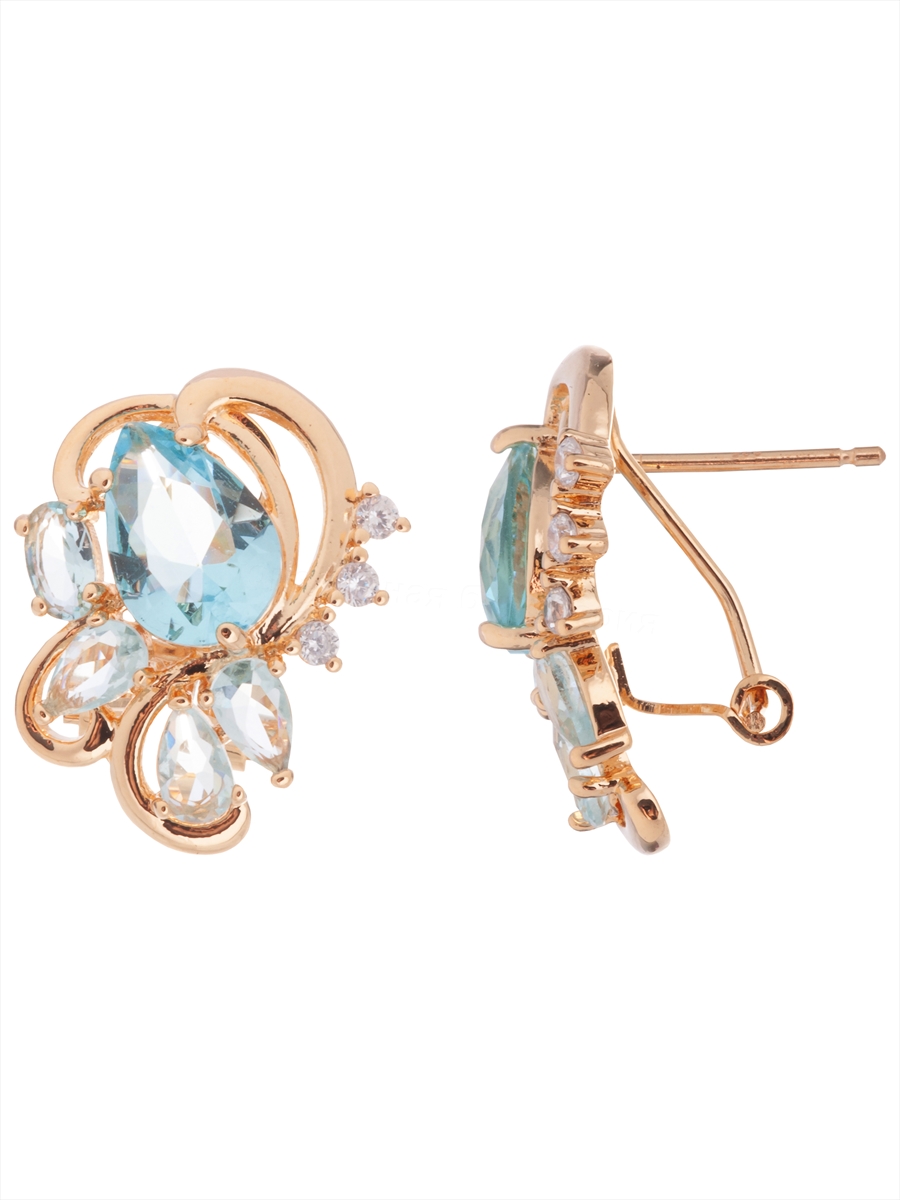 

Серьги из бижутерного сплава Lotus Jewelry 3037E-07Blcz, фианит, 3037E-07Blcz