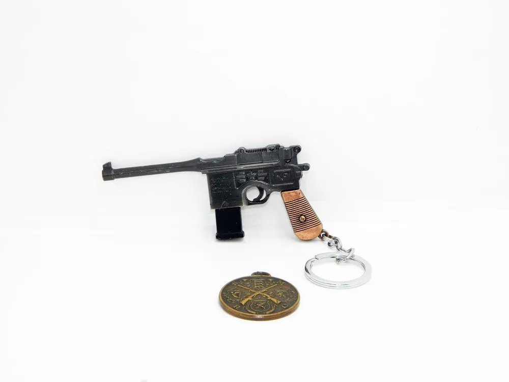

Модель пистолета mauser c96 m712, метал, длина 11 см, Черный, Mauser M712