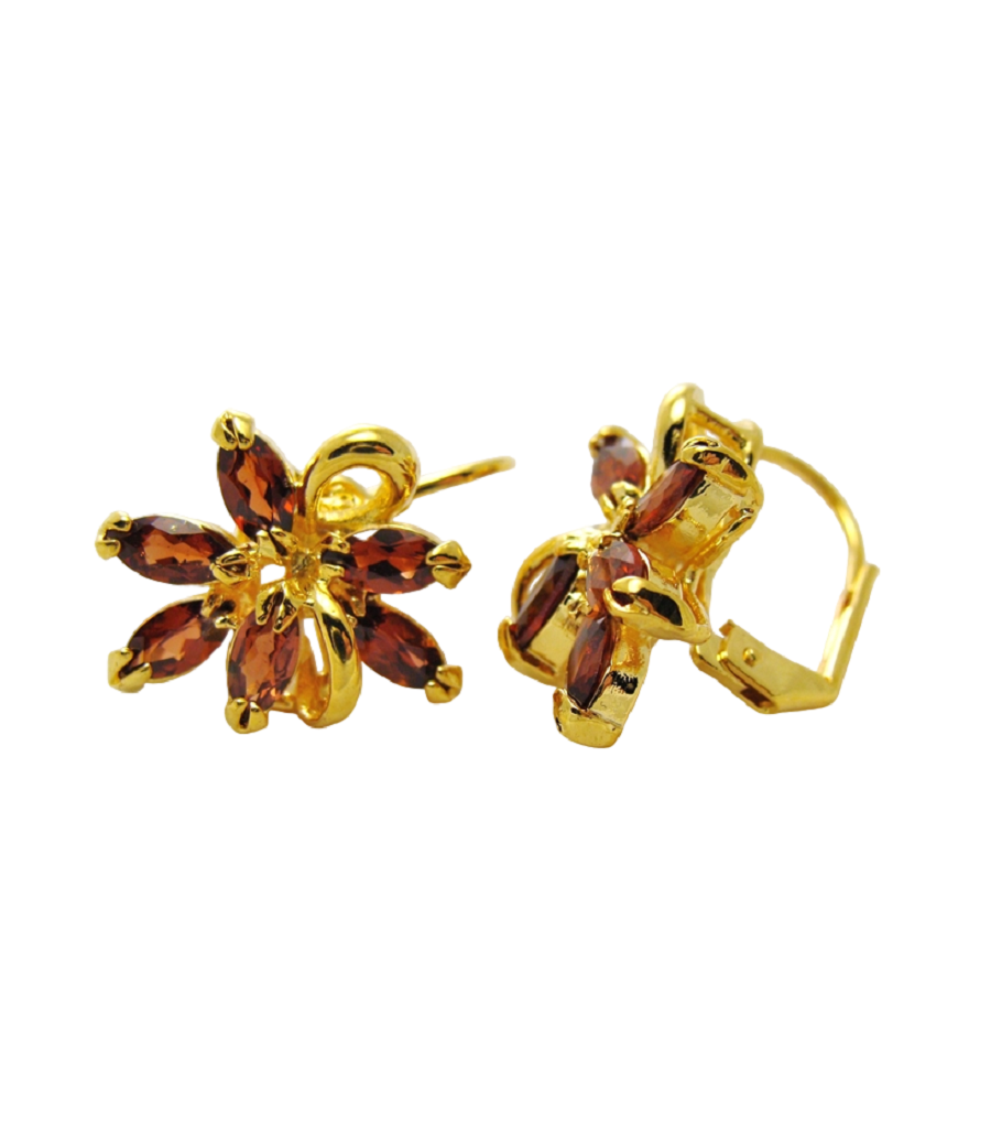 

Серьги из ювелирного сплава Lotus Jewelry OLD_66E-08gn, гранат, OLD_66E-08gn
