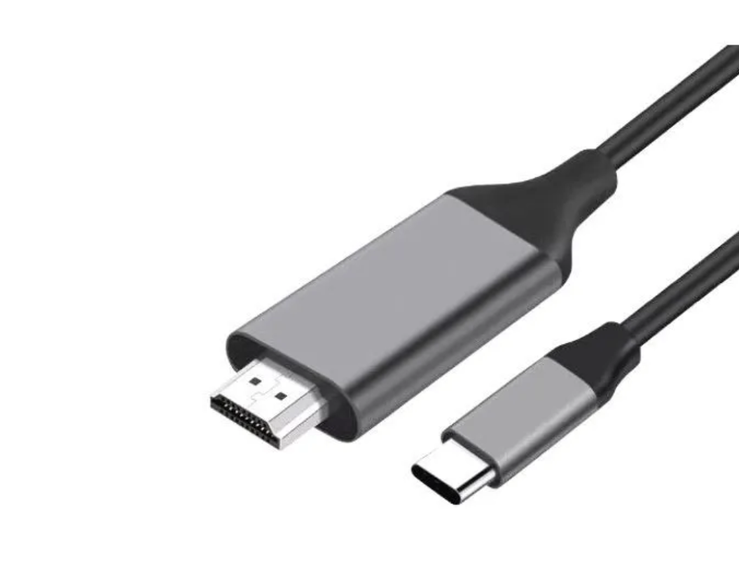 Кабель переходник- адаптер Type-C на HDMI переходник для ТВ черный