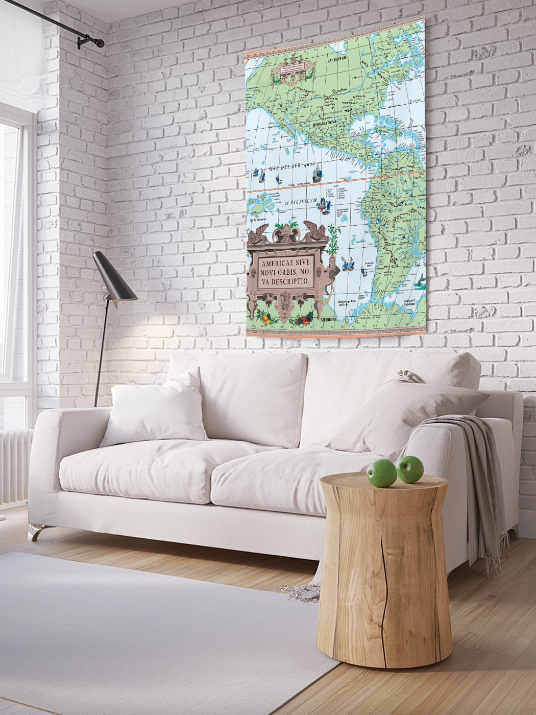 

Вертикальное фотопанно на стену JoyArty Старая карта 150x200 см, Старая карта