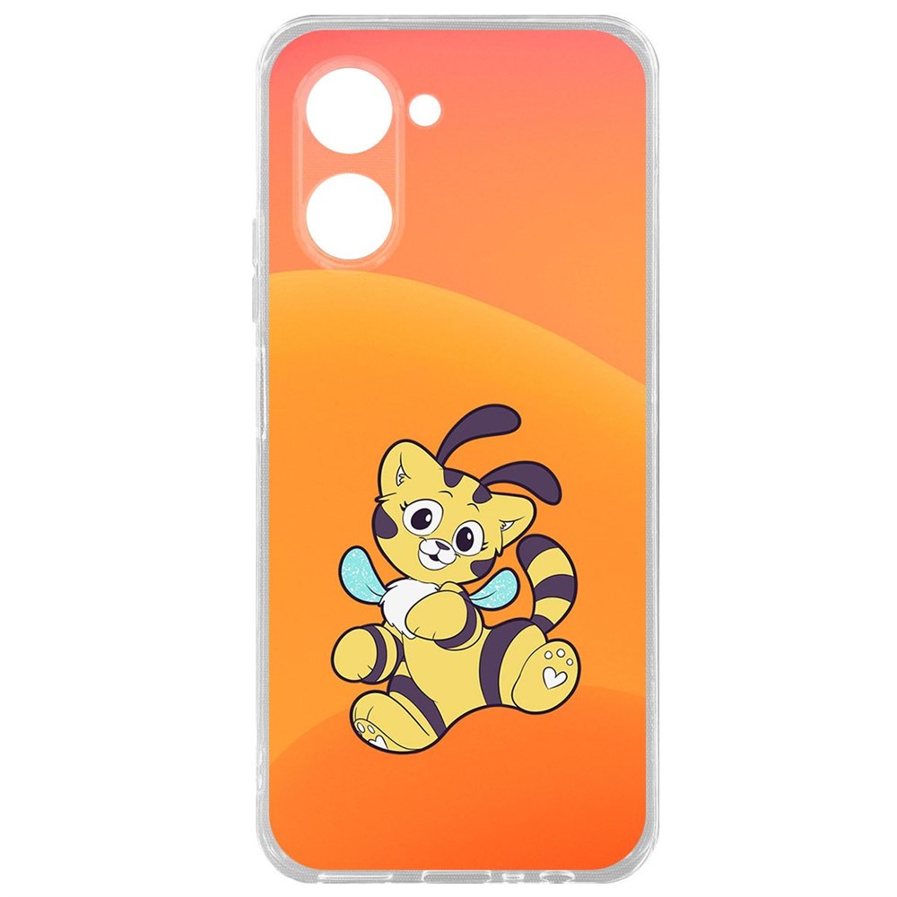 

Чехол-накладка Krutoff Clear Case Хаги Ваги - Кошка-Пчёлка для Realme C33 2023, Прозрачный