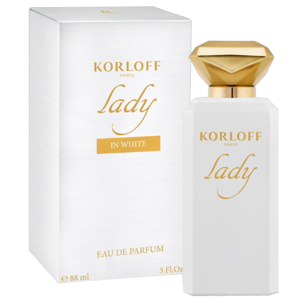 Парфюмированная вода Женская Korloff Paris Lady In White 88мл женщина в белом с илл