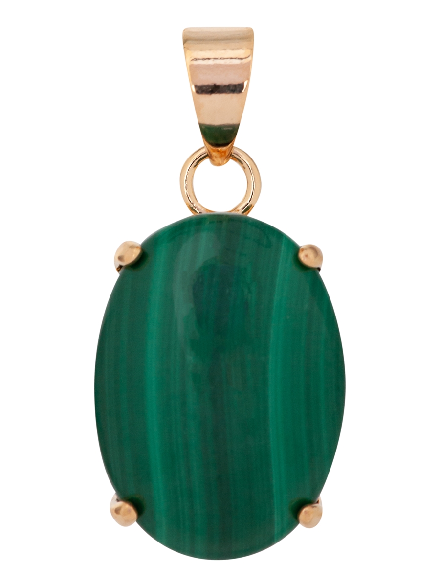 

Кулон из ювелирного сплава Lotus Jewelry 3023P-10ml, малахит, 3023P-10ml