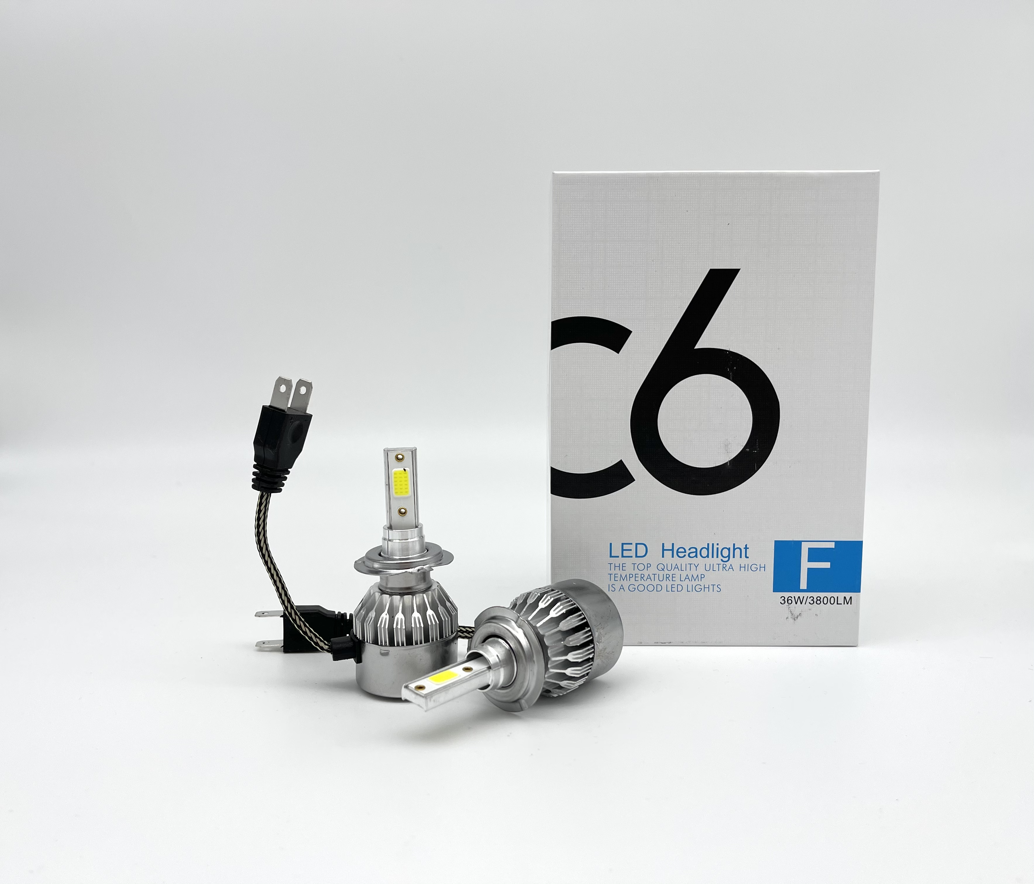 

LED лампы C6 3800LM-6000K-36W/H7 (со встроенным вентилятором)
