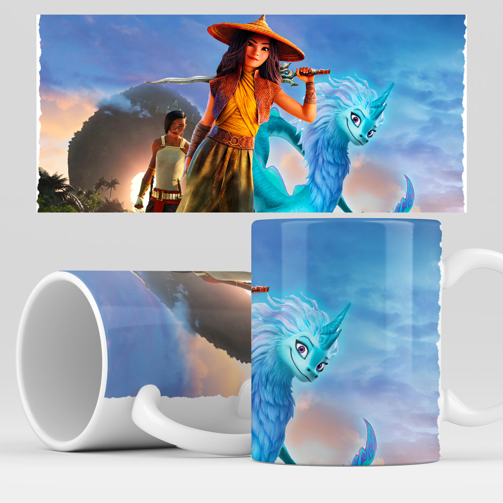 

Кружка RocketCup с принтом "Raya" мультфильм Райя и последний дракон, Raya01