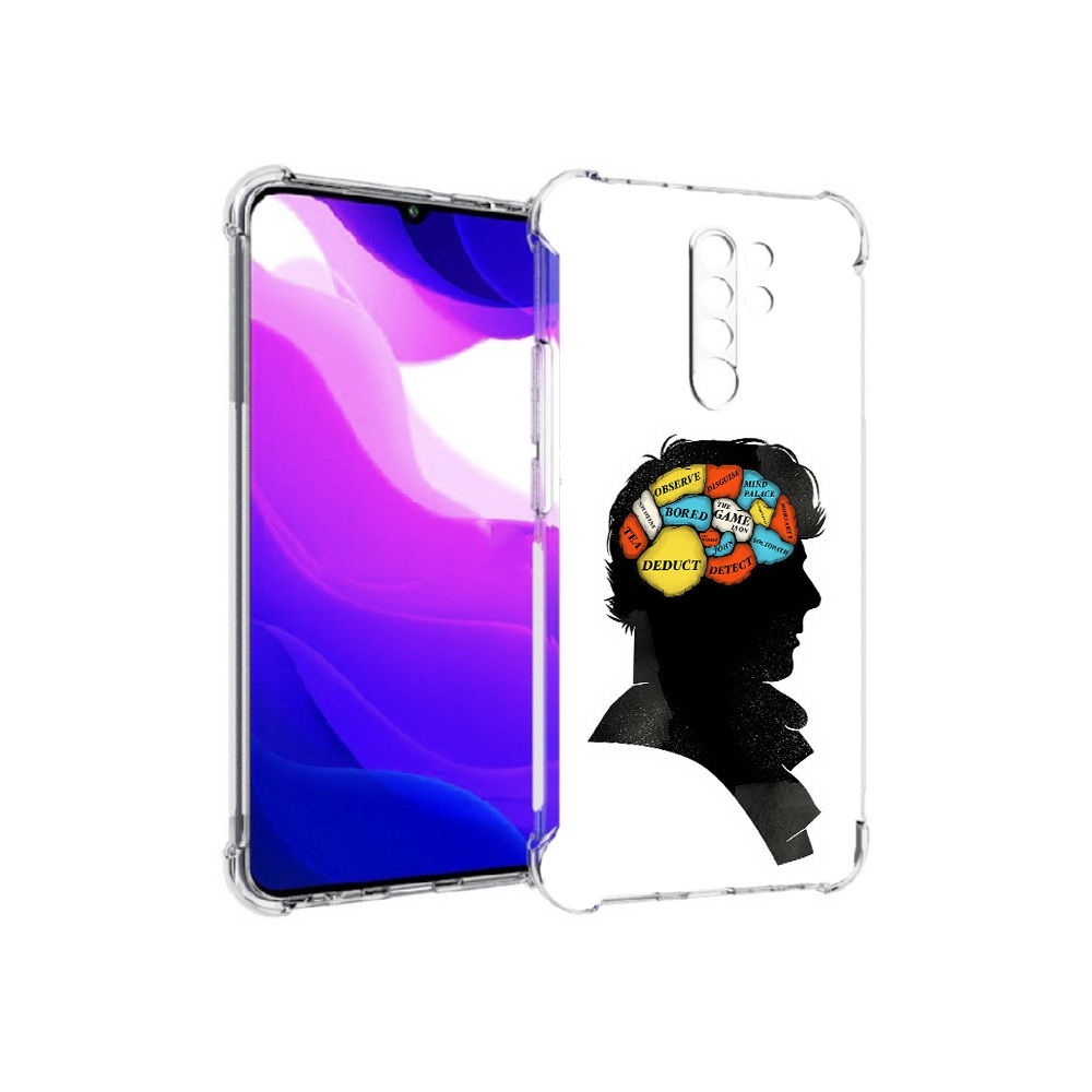 

Чехол MyPads Tocco для Xiaomi Redmi 9 темный рисунок (PT150826.259.640), Прозрачный, Tocco