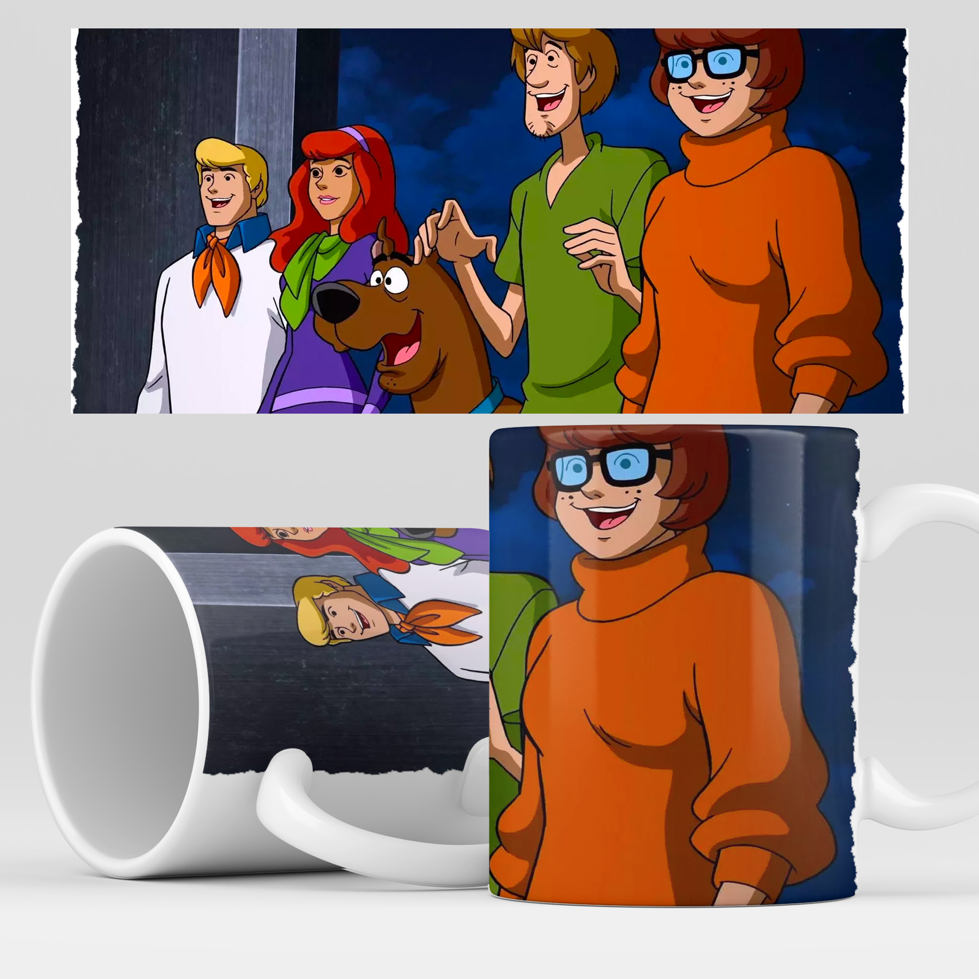 фото Кружка rocketcup с принтом "скуби ду" мультсериал scooby doo