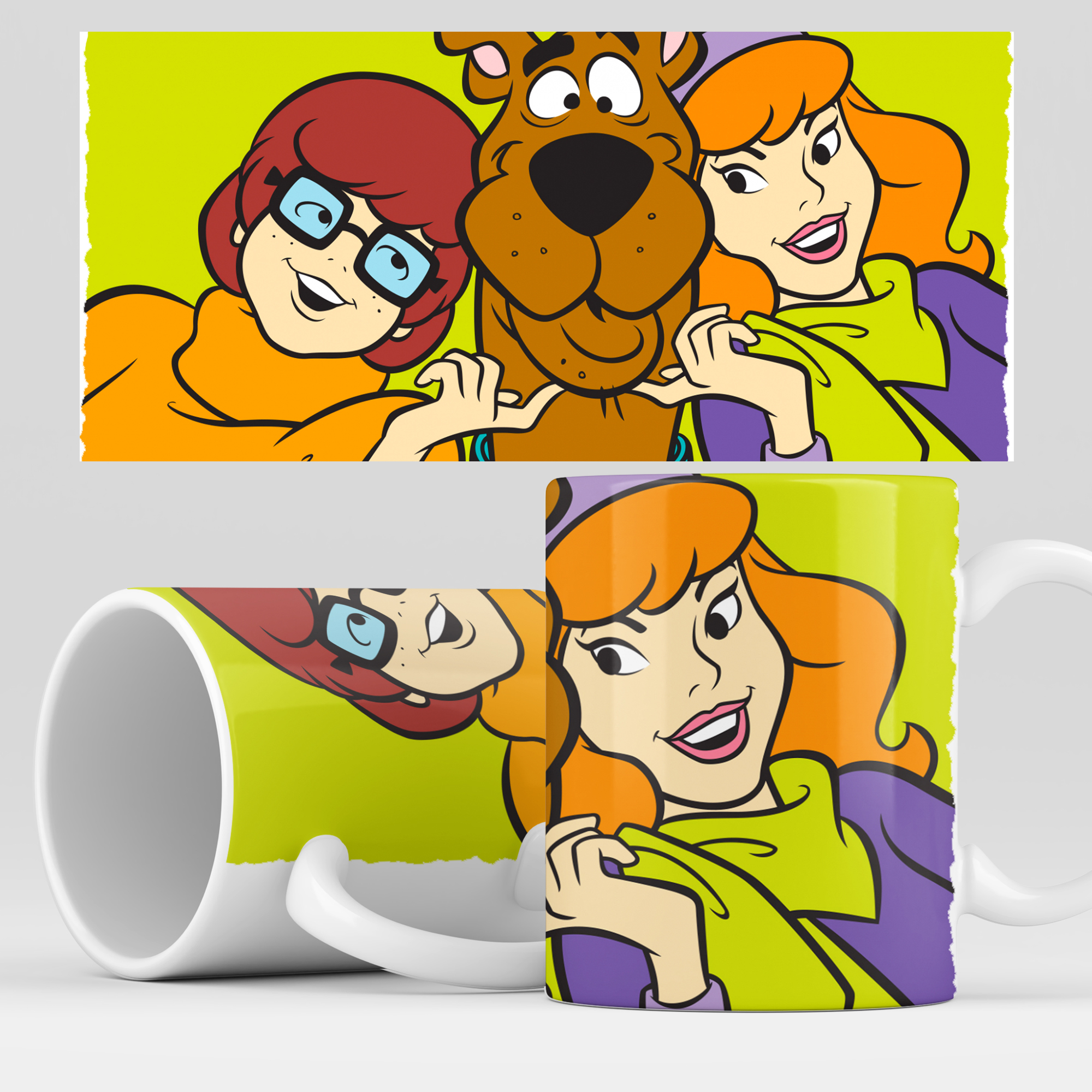 фото Кружка rocketcup с принтом "скуби ду" мультсериал scooby doo