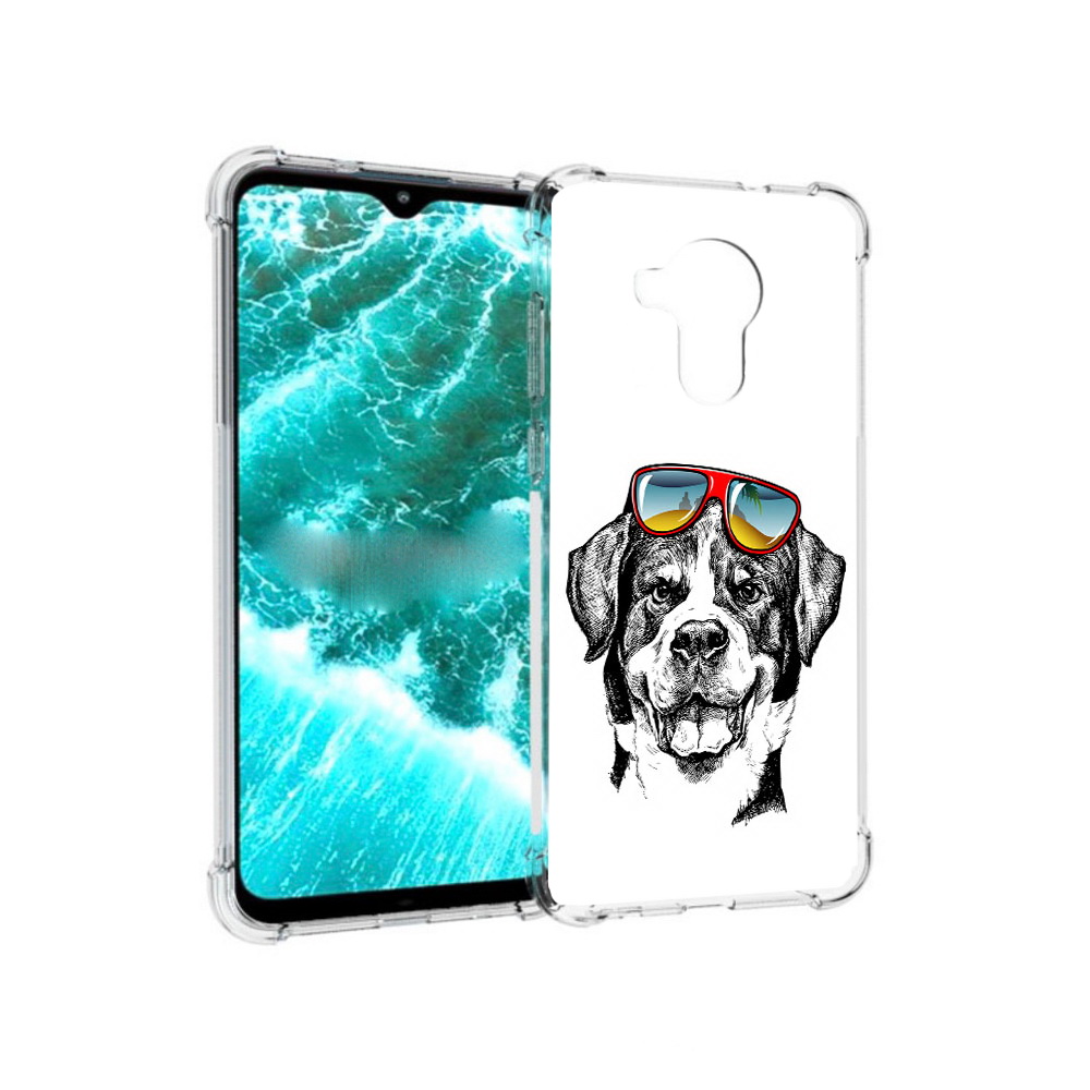 

Чехол MyPads Tocco для Nokia C30 счастливая собака (PT227054.117.631), Прозрачный, Tocco