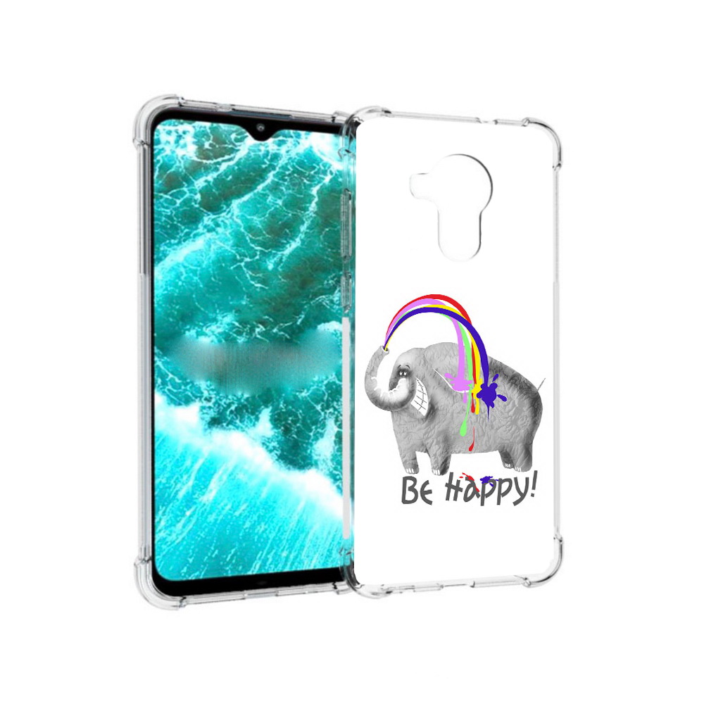 

Чехол MyPads Tocco для Nokia C30 счастливый слон (PT227054.117.632), Прозрачный, Tocco