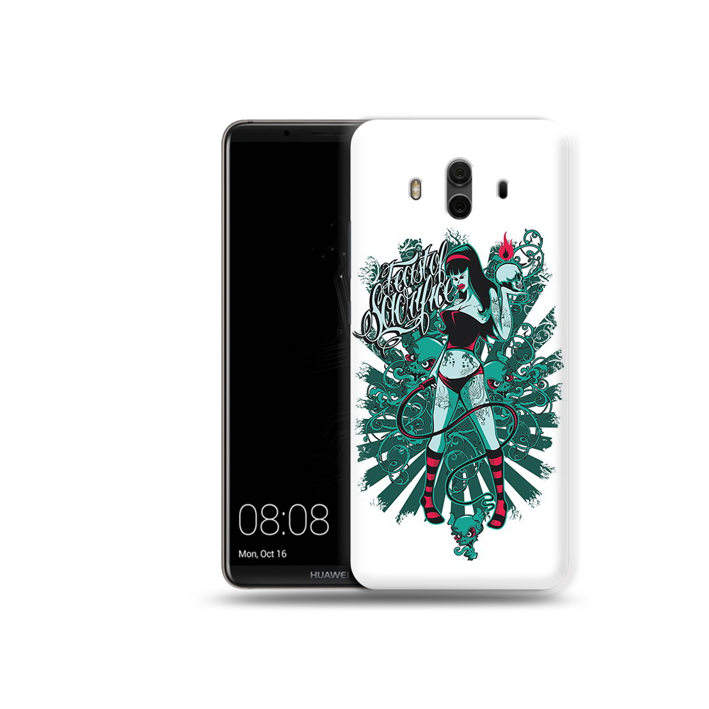 Чехол MyPads Tocco для Huawei Mate 10 нарисованная девушка в татуировках (PT88364.53.499)
