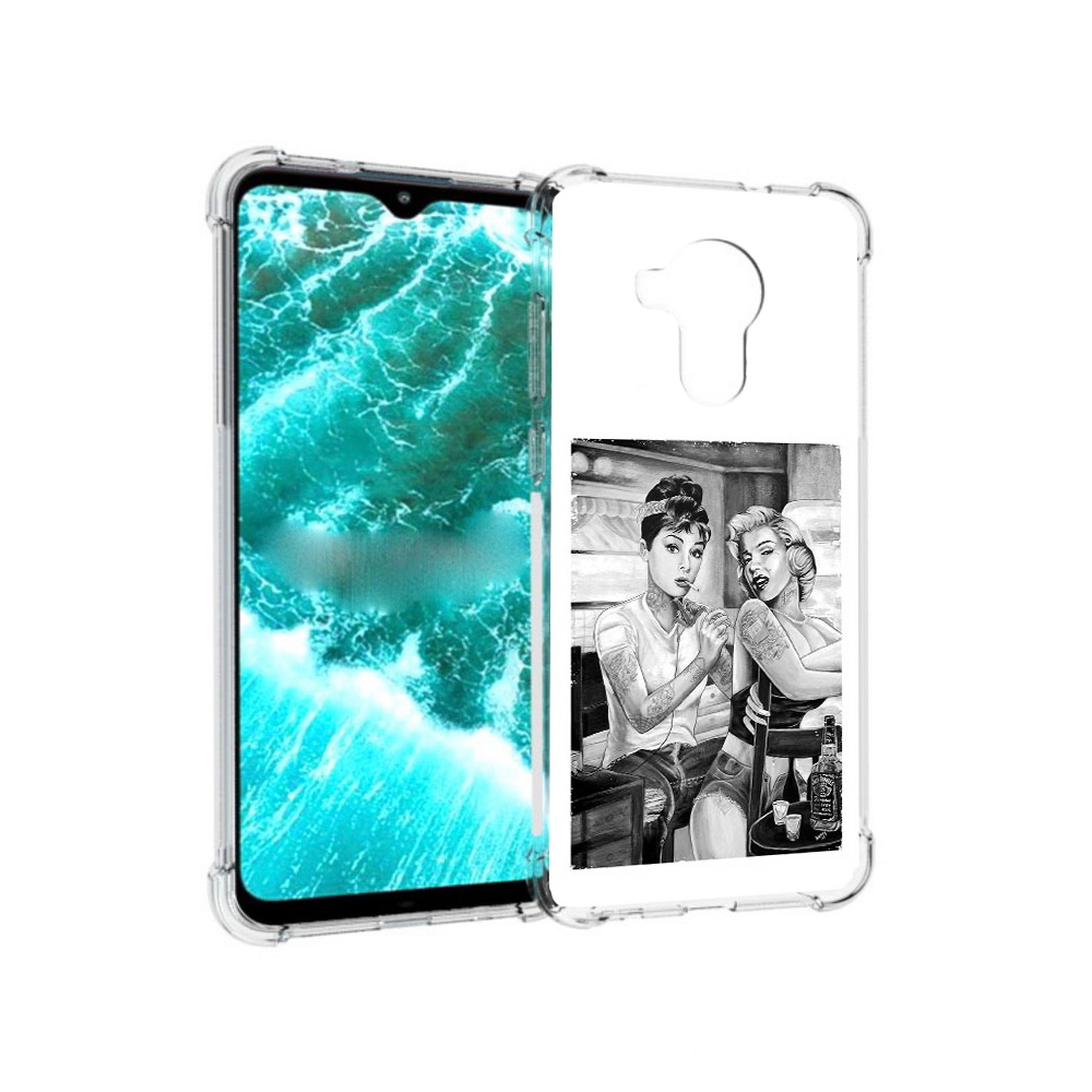 

Чехол MyPads Tocco для Nokia C30 тату мастер (PT227054.117.637), Прозрачный, Tocco