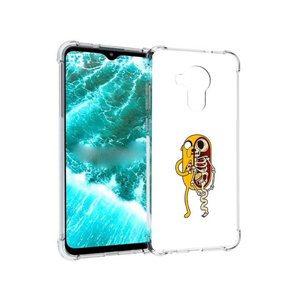 

Чехол MyPads Tocco для Nokia C30 Джейк скелет (PT227054.117.64), Прозрачный, Tocco