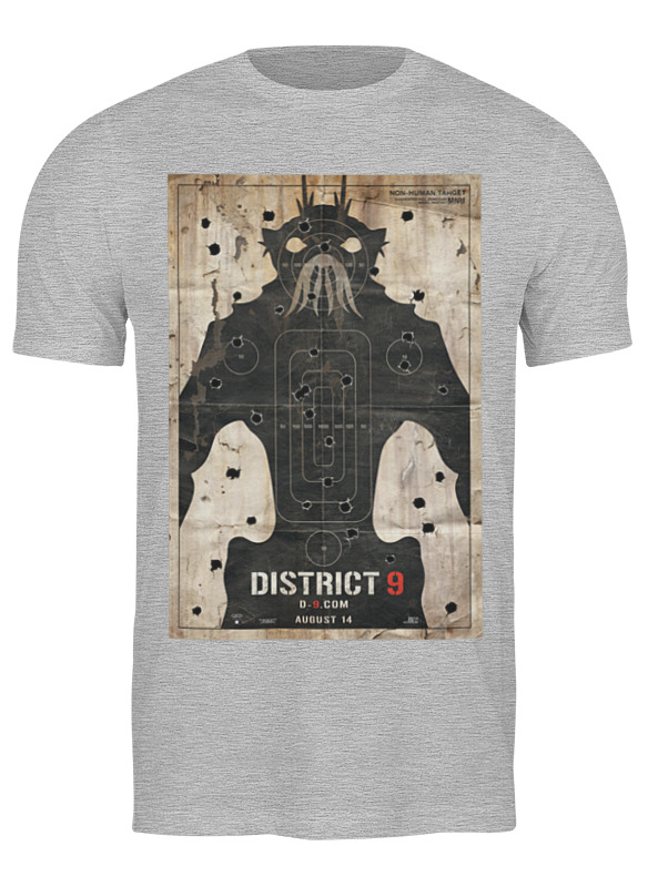 

Футболка мужская Printio District 9 серая L, Серый, District 9