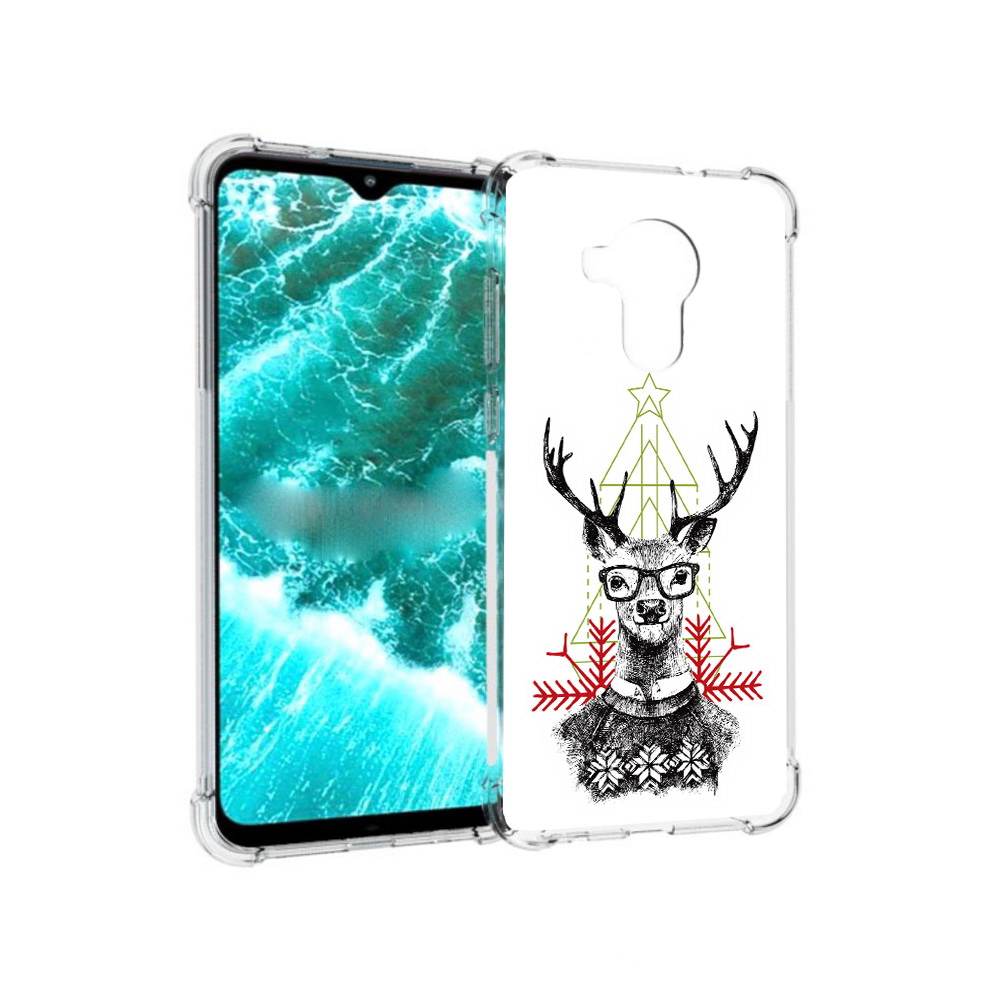 

Чехол MyPads Tocco для Nokia C30 умный олень (PT227054.117.652), Прозрачный, Tocco
