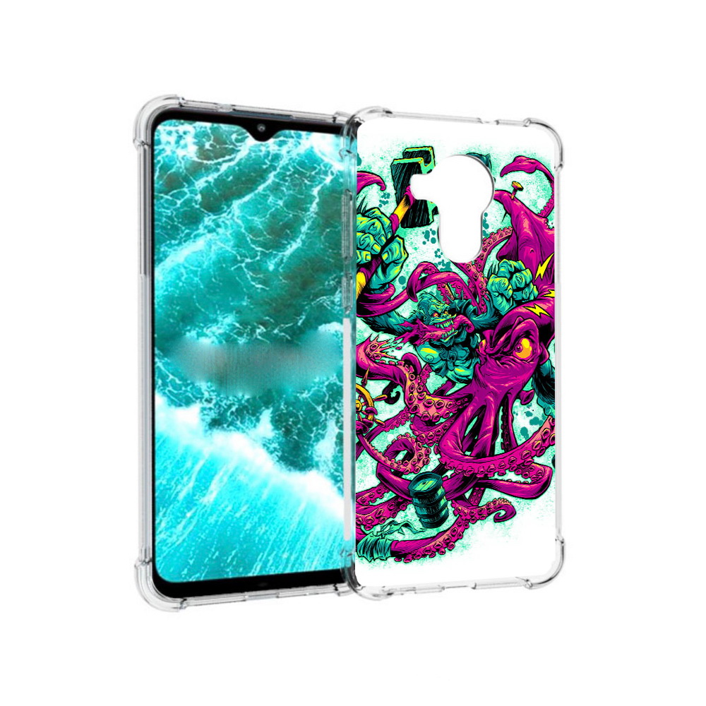 

Чехол MyPads Tocco для Nokia C30 фиолетовый кракен (PT227054.117.657), Прозрачный, Tocco