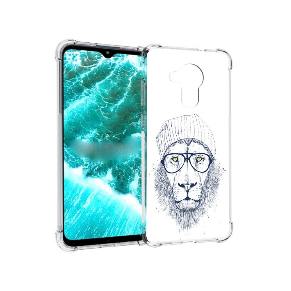 

Чехол MyPads Tocco для Nokia C30 хиппи лев (PT227054.117.663), Прозрачный, Tocco