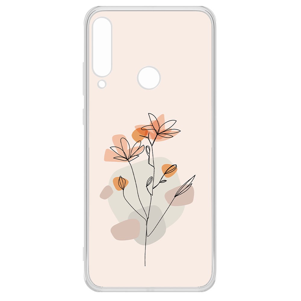 

Чехол-накладка Krutoff Clear Case Ромашки для Huawei Y6P, Прозрачный