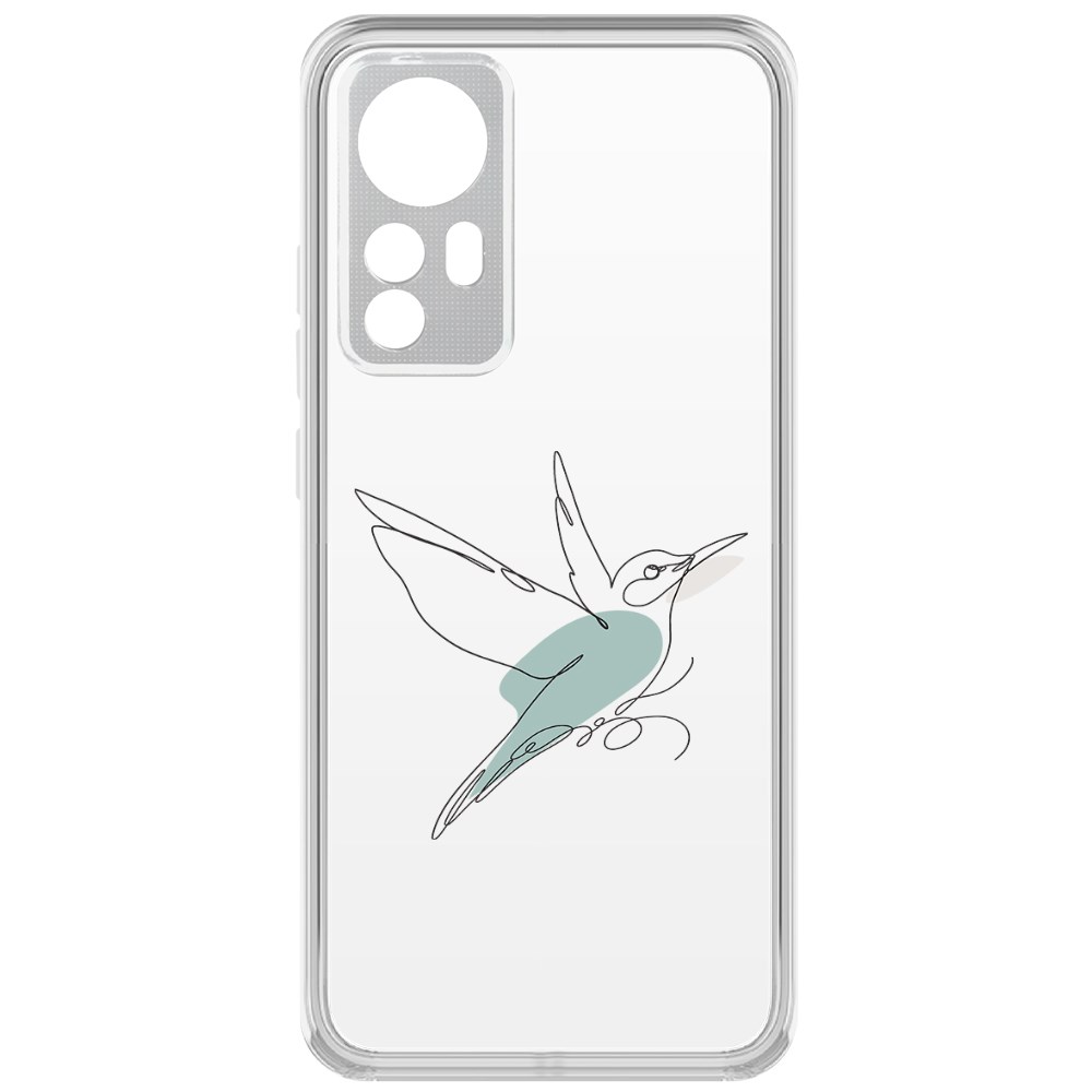 

Чехол-накладка Krutoff Clear Case Легкость для Xiaomi 12X, Прозрачный