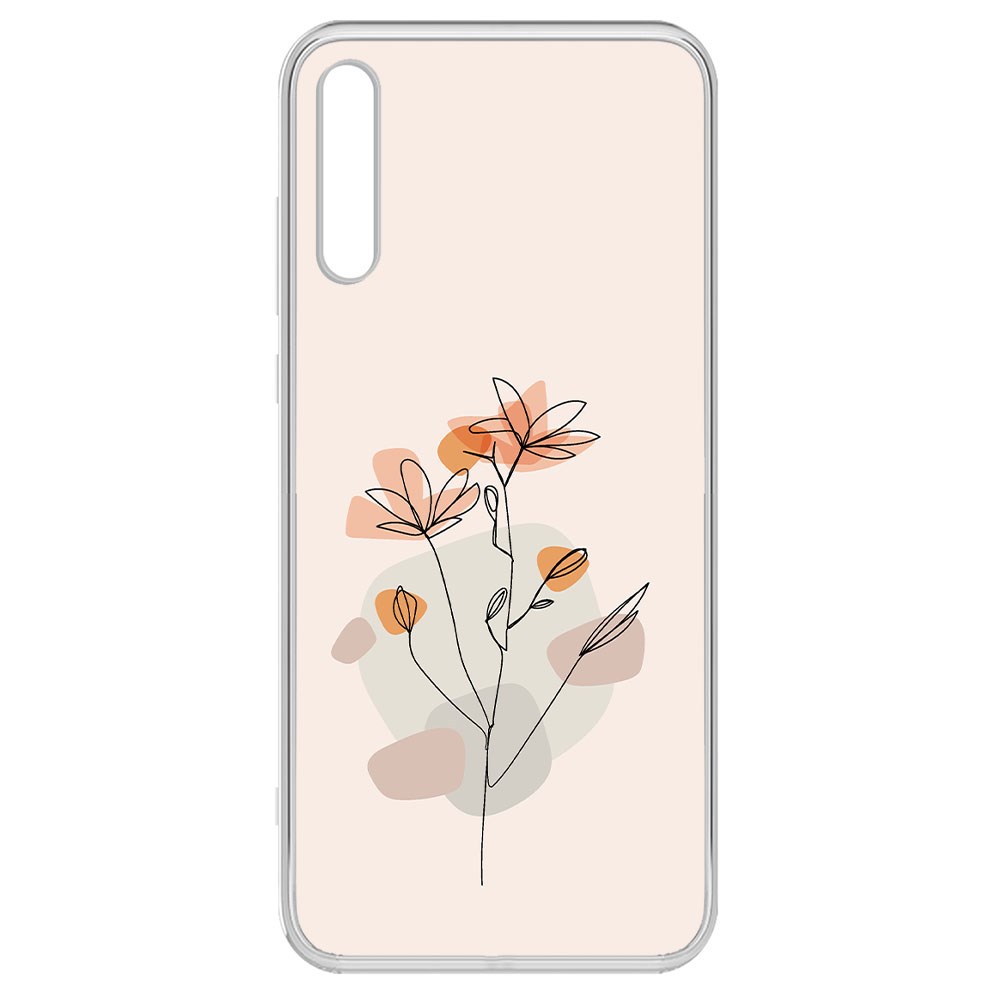 

Чехол-накладка Krutoff Clear Case Ромашки для Honor 30i