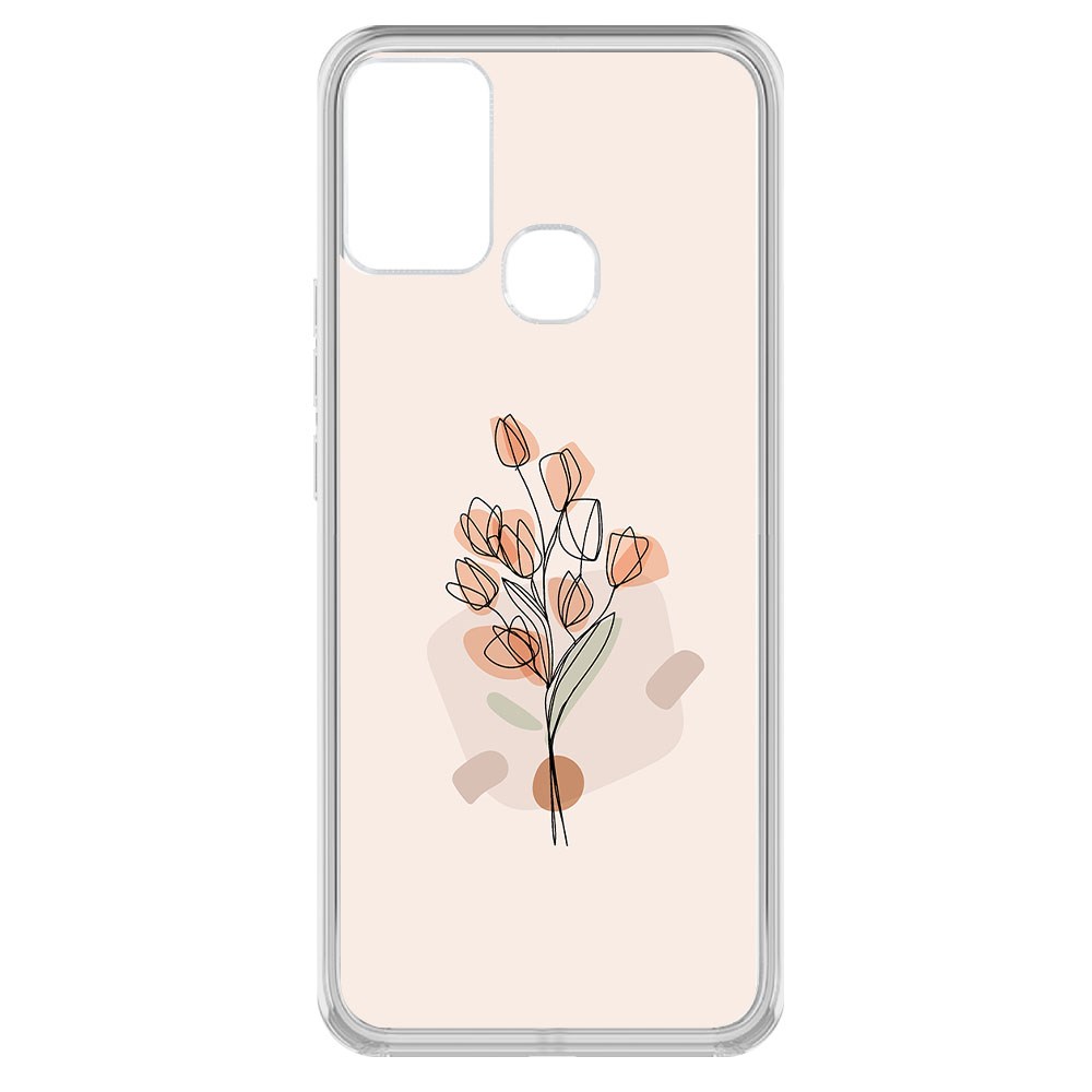 

Чехол-накладка Krutoff Clear Case Букет тюльпанов для Infinix Hot 10 Play, Прозрачный