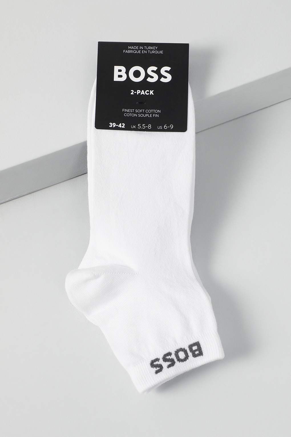 

Комплект носков мужских BOSS 50491208 белых 43-46, Белый, 50491208