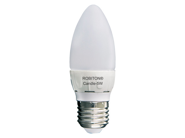 

Лампочка Robiton LED Candle E27-5W-4200K 13921, 13921